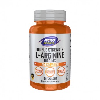 Аминокислота L‑Аргинин NOW FOODS L-ARGININE 1000 мг, 60 таблеток