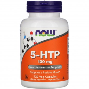 Аминокислота NOW FOODS 5-HTP, 100 мг, 120 капсул Аминокислота NOW FOODS 5-HTP, 100 мг, 120 капсул