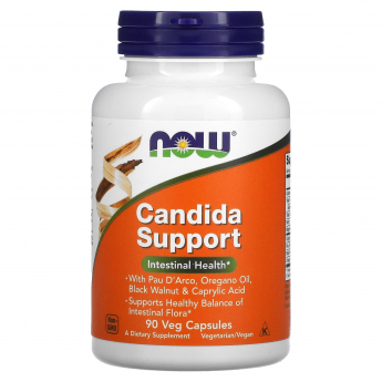 Добавка для баланса микрофлоры в кишечнике NOW FOODS CANDIDA SUPPORT 90 растительных капсул Добавка для баланса микрофлоры в кишечнике NOW FOODS CANDIDA SUPPORT 90 растительных капсул