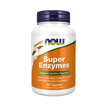 Энзимы NOW FOODS SUPER ENZYMES, 90 капсул Энзимы NOW FOODS SUPER ENZYMES, 90 капсул