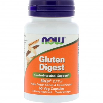 Глютен NOW FOODS GLUTEN DIGEST, 60 капсул Глютен NOW FOODS GLUTEN DIGEST, 60 капсул