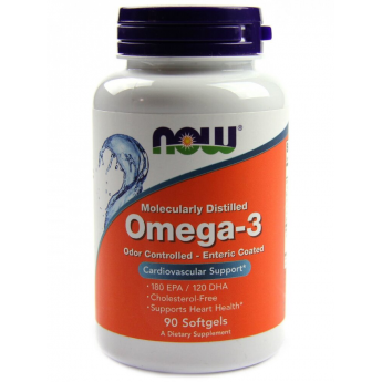 Ультра Омега-3 NOW FOODS OMEGA-3 ENTERIC 90 SGELS